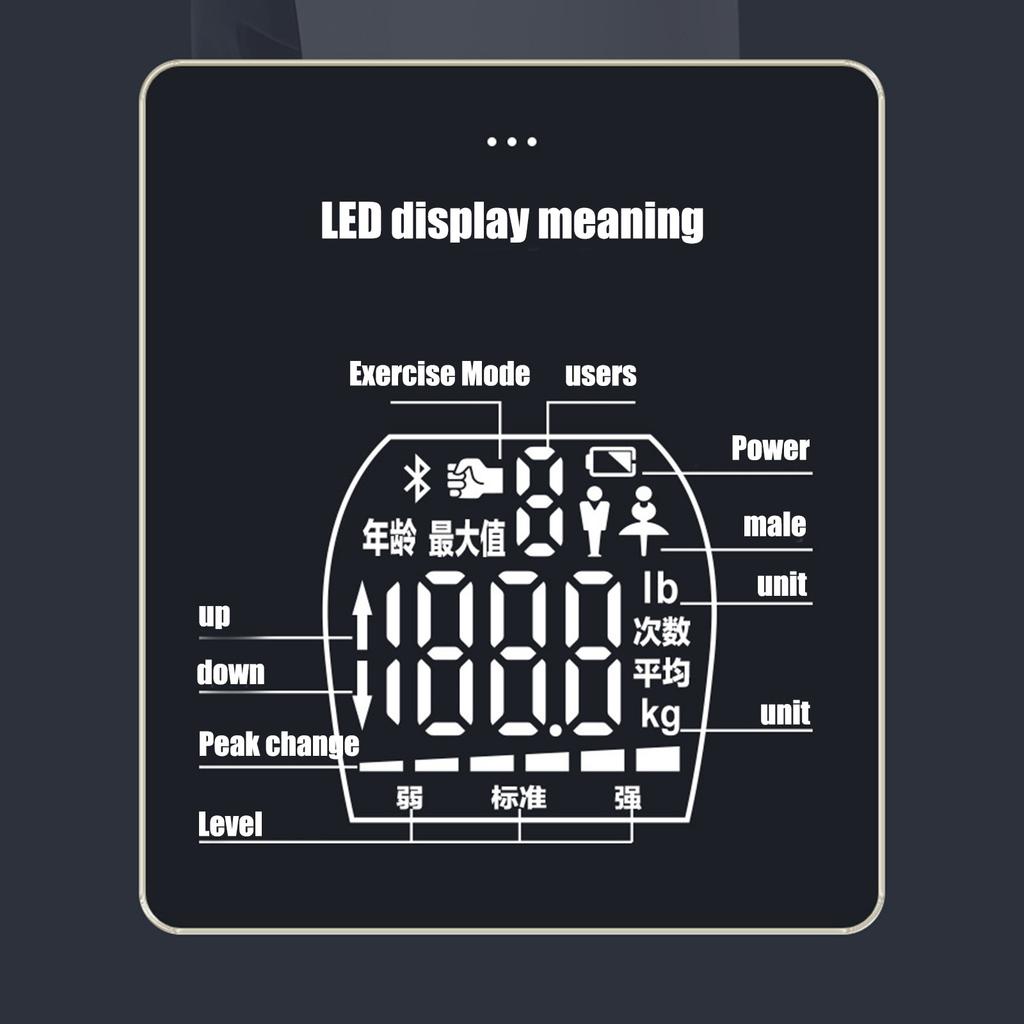 Electronic Handrechargeable Can Exercise And  Hand Strength LED Display Intelligent High School Entrance Examination Electronic Hand