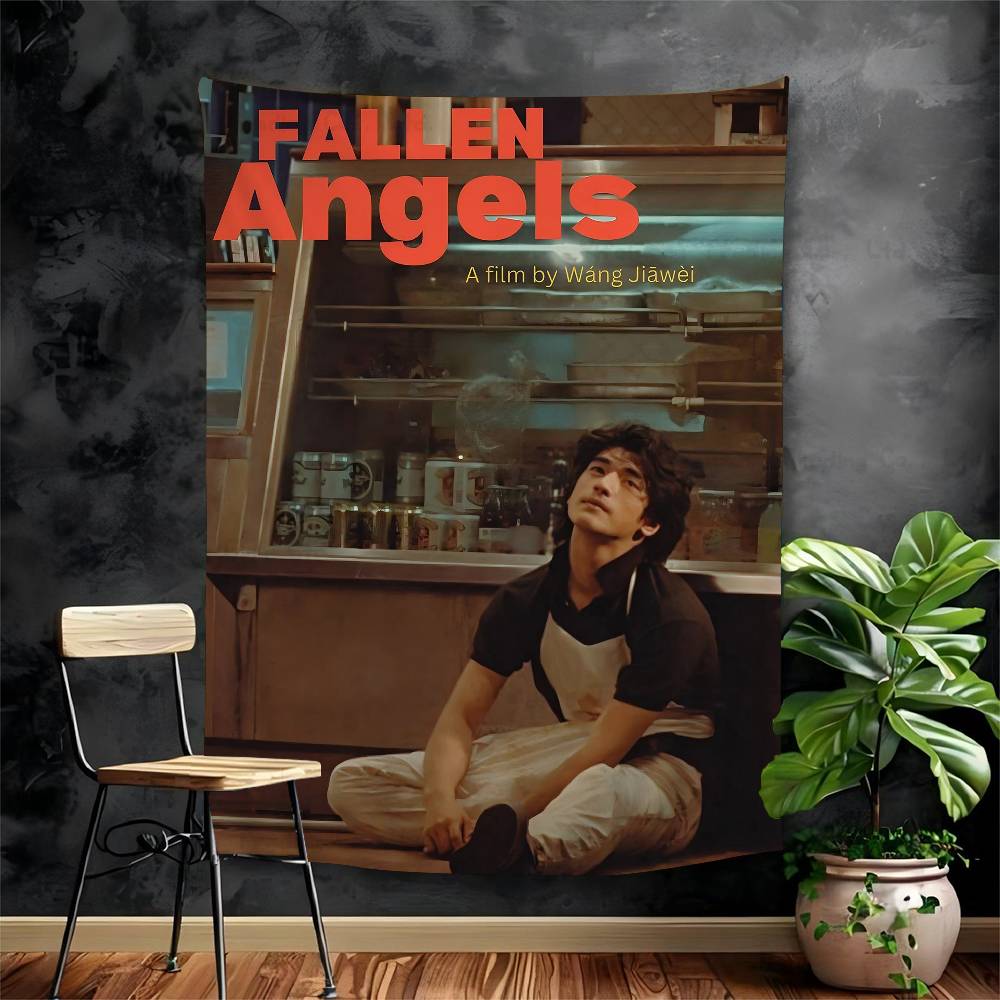 Fallen Angels 1995 Wong Kar Wai Colorful Tapestry Wall Hanging Bohemian Wall Tapestries Mandala Wall Art Decor 74x94cm(29x37in)