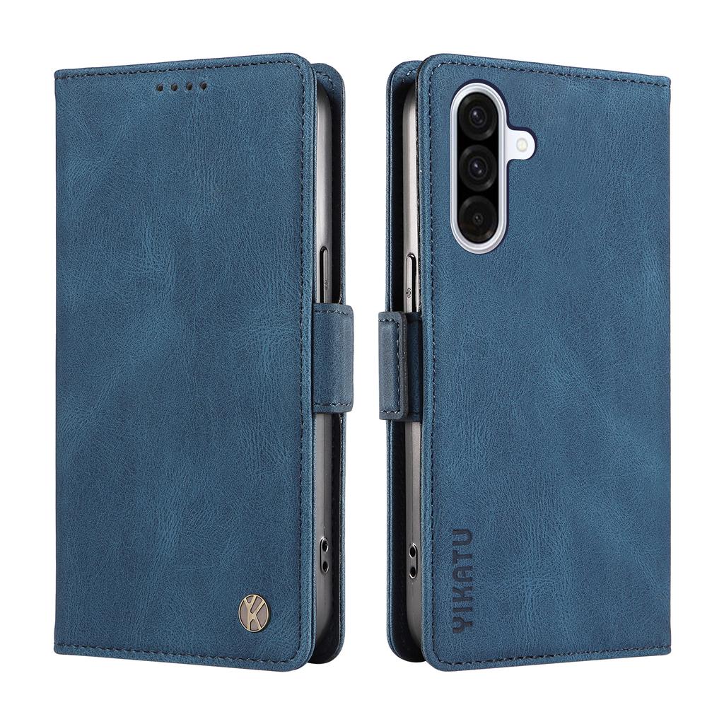 For Samsung Galaxy A36 5G Leather Case YIKATU YK-005 Skin-touch Feeling Wallet Phone Cover