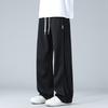 Trendy Sporty Sweatpants for Men, American Retro Straight-leg Casual Long Pants, Basic Style, Versatile Wide-leg Pants