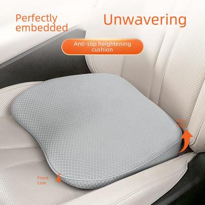 Car Heightening Seat Cushion with Waist Support for Small Female Drivers, Suitable for All Seasons and Driving Tests.