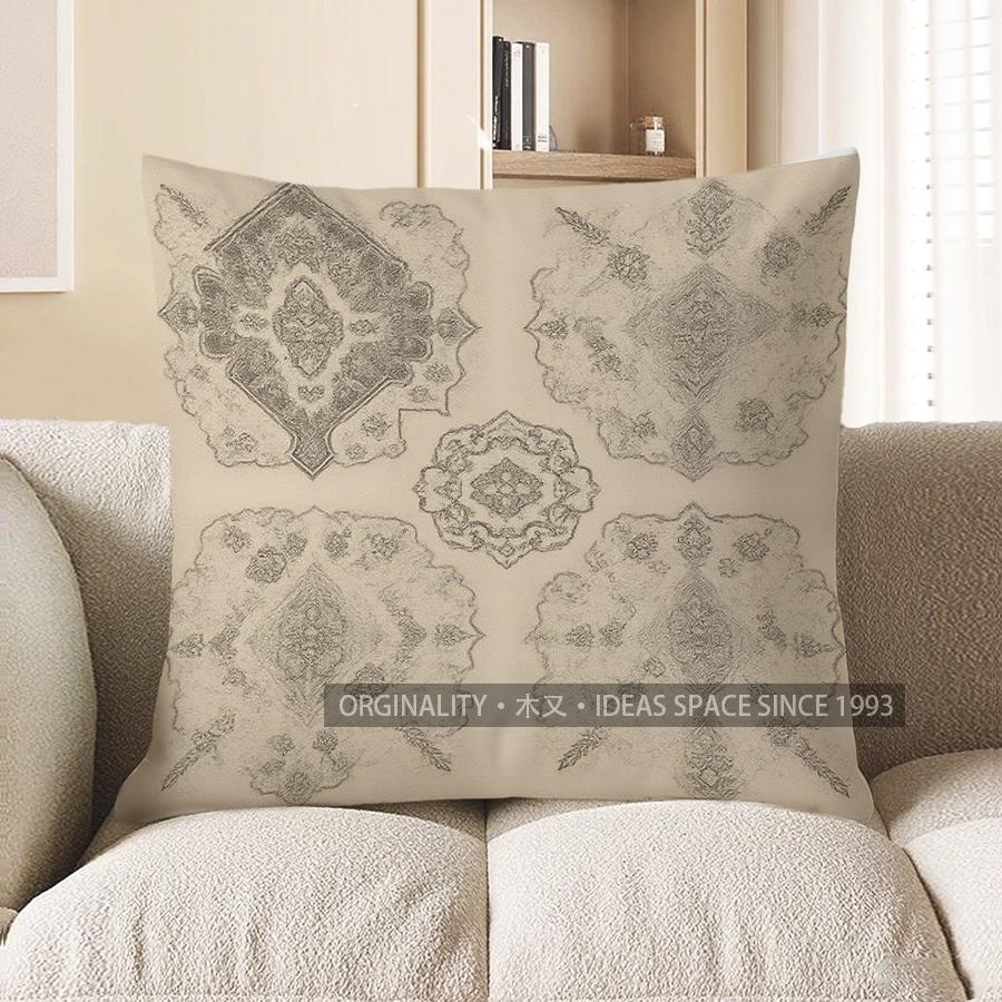 Home Decor Exquisite Floral Pattern Decorative Throw Pillow Pattern Cushion Cover Suitable For Sofa Bedroom Car Pillow Cover