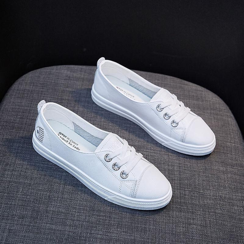 New board shoes ins single shoes shallow mouth breathable leather shoes