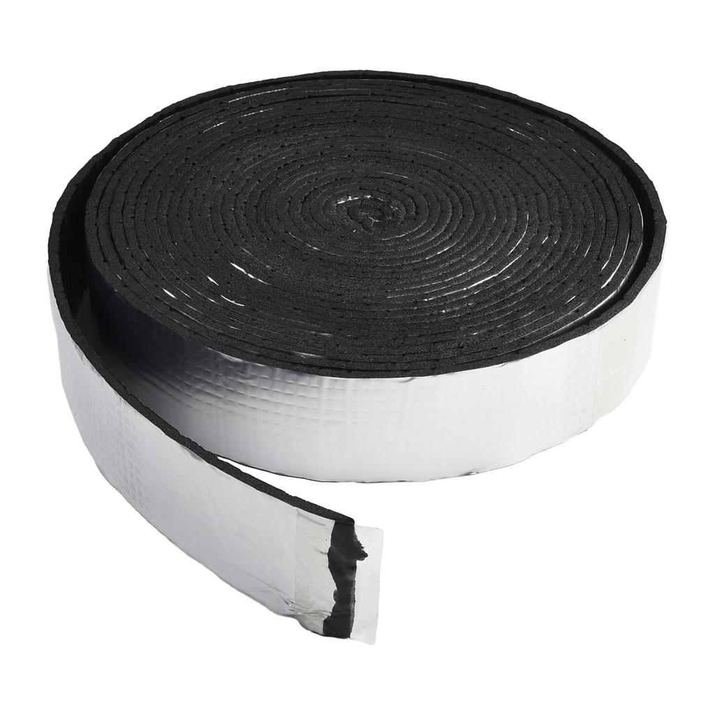 1x Pipe Wrap Insulation 32.8Ft Outdoor Pipe Foam Tape Pipeline Insulation Tape Aluminum Foil Fire Resistant Pipeline Tape