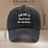 Uniform Cap for Men and Women, Straightforward and Humorous Style, Light and Comfortable Curved Brim Trucker Hat