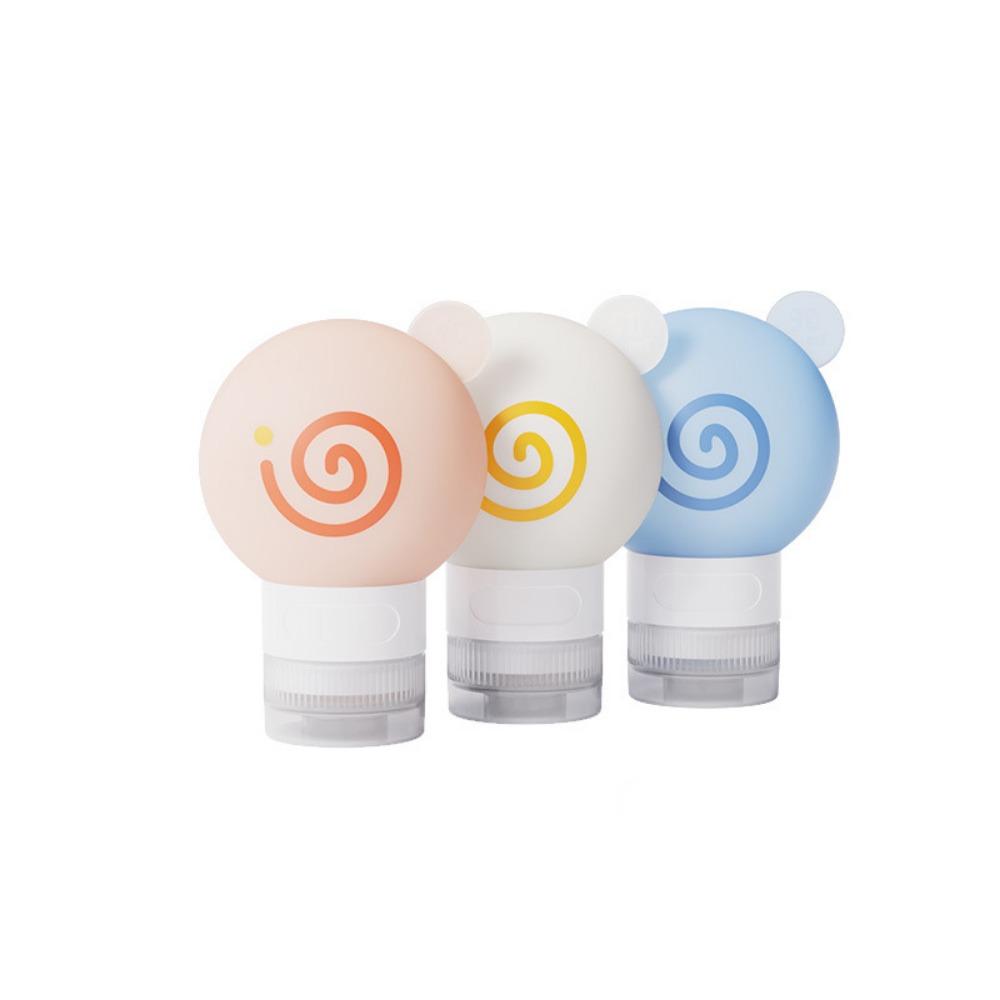 3Pcs 60ml/90ml Travel Bottles Squeezable Leakproof Hand Soap Dispenser Refillable Reusable Lotion Container Bathroom