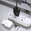 Ładowarka sieciowa USB-C z kablem USB-C - iPhone Lightning GaN PD 20W - czarna
