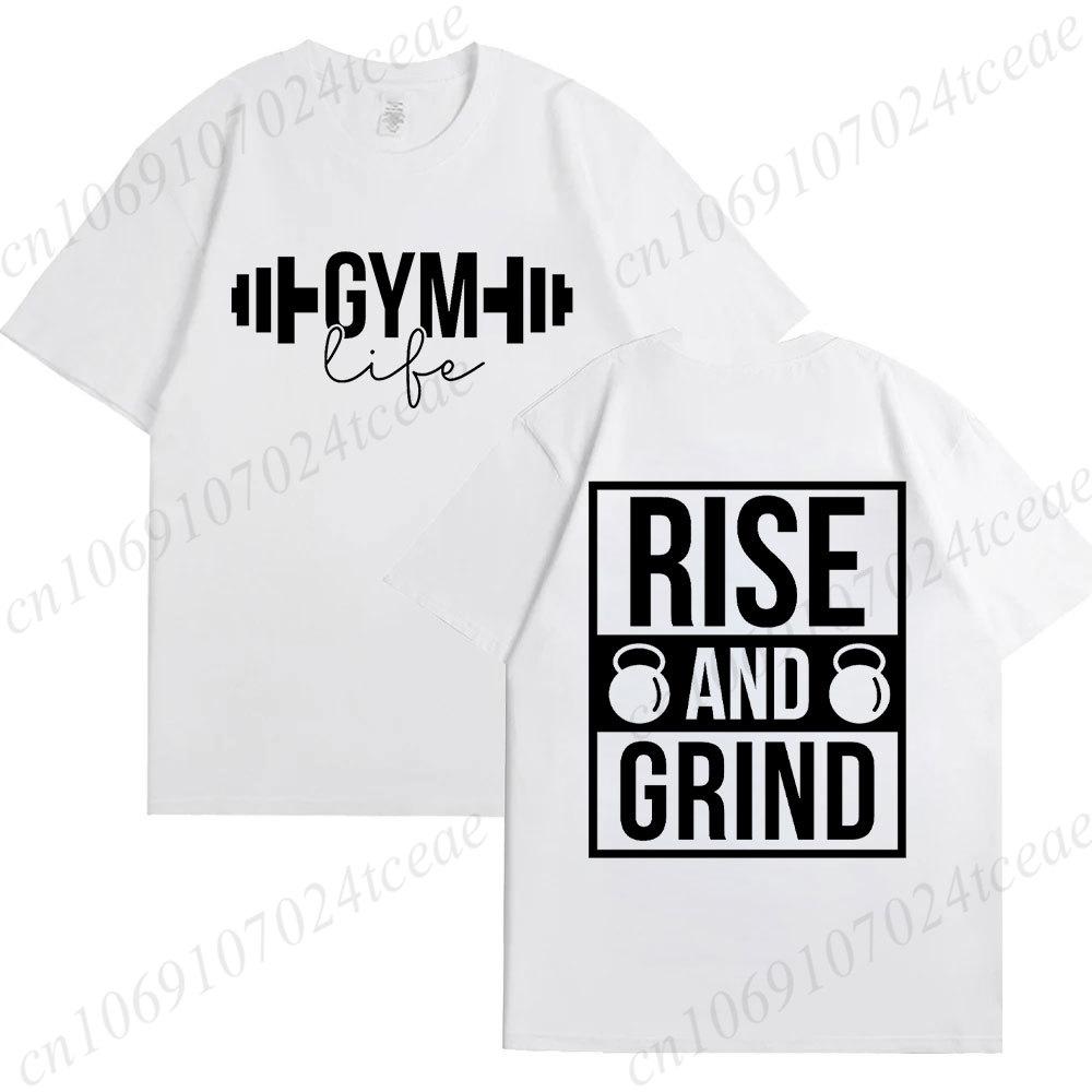 Funny Gym Life T-Shirts for Women Workout Summer Short Sleeve Tees Motivational Positive Tees Cute Exercise Fitness Tops
