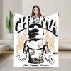 Chama Poatan Alex Pereira Fashion Blanket Cover Fighting Boxing Flannel Throw Fashion Blankets Home Couch Lightweight Bedspreads Multifuncti