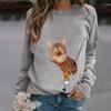 Autumn New Women's Loose Round Neck Long Sleeve Sweatshirt