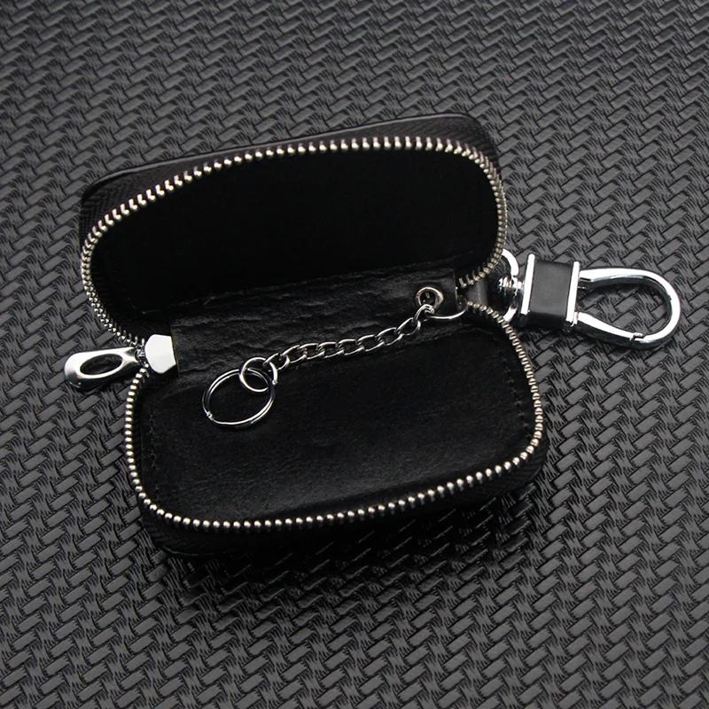 BBKZ6 YSHC555-578 Leather Car Badge Key Bag Keychain Storage Pendant For BMW M Sport 1 3 5 7 Series X1 X2 X3 X4 X5 X6 X7 Accessories