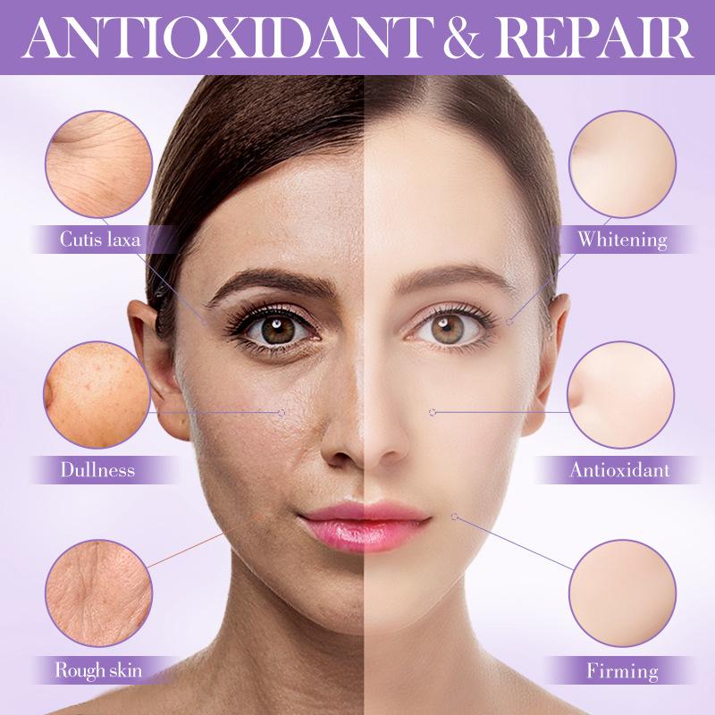 Traubenkern-Antioxidans-Verjüngungsset, 6-teilig, feuchtigkeitsspendend, Anti-Falten, Anti-Aging, luxuriöses Antioxidans-Hautpflegeset, Geschenkbox