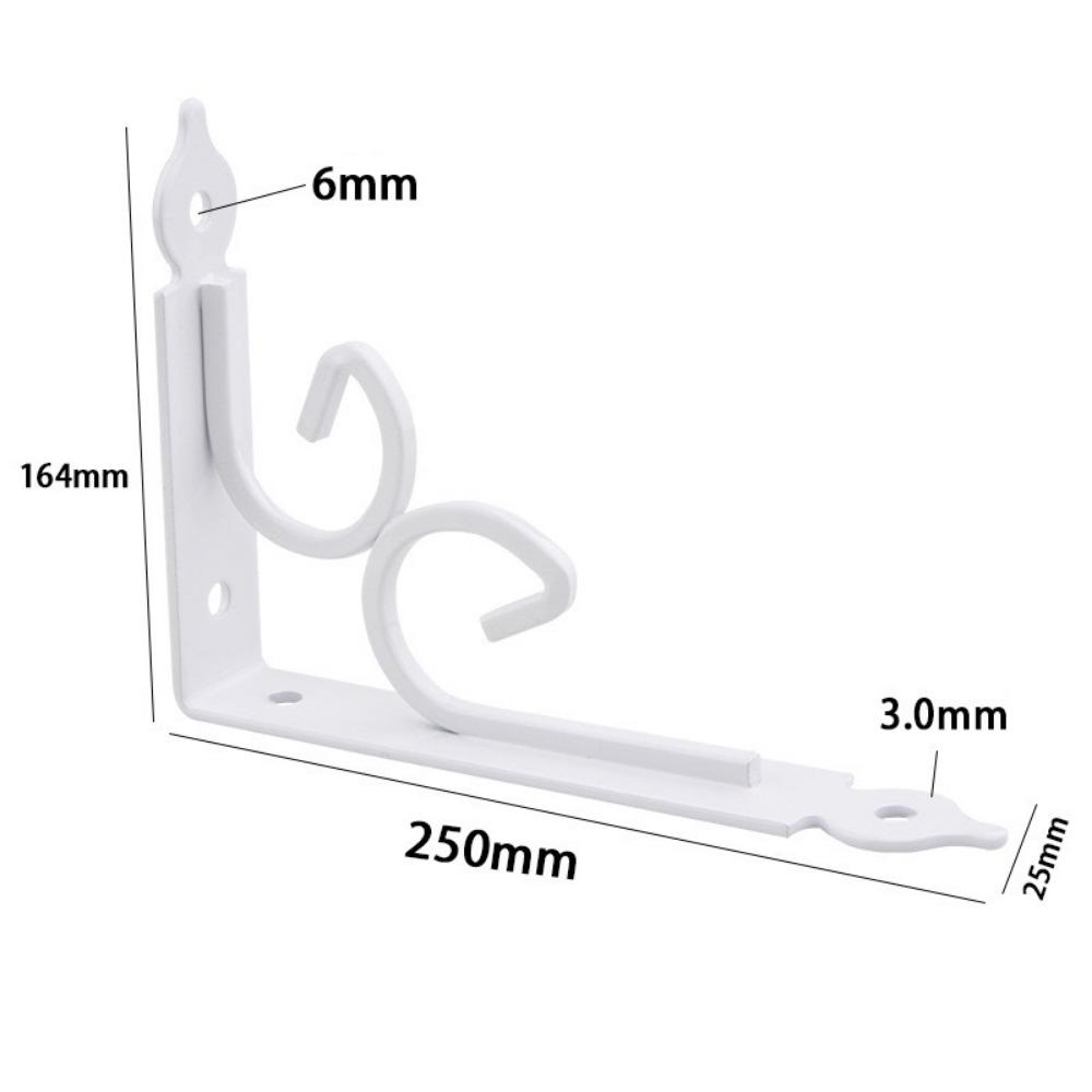 Thickened Shelf Corner Brace Black White Triangle Bracket Support  Home Improvement