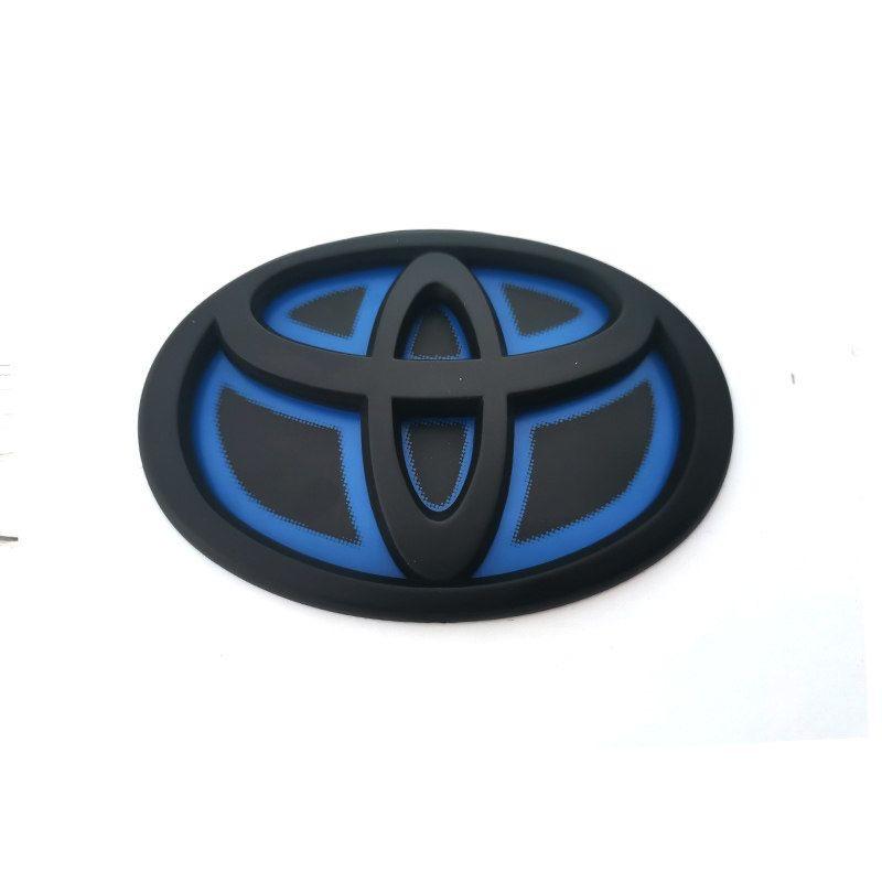 Modified Blue Bottom Front Grille Badge Trunk Car Logo Suitable for Toyota RAV4 CAMRY COROLLA LANDCRUSER RAV4 VIOS SIENNA YARLS
