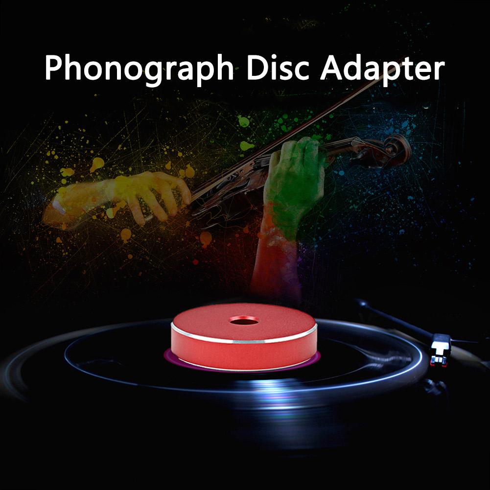 45 RPM Adapter Solid Aluminum Vinyl Record Turntables Adapter 7 Inch 45 RPM Middle Adaptor Durability Phonograph Accessories