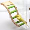 Hanging Swing Cage Accessories Natural Bird Ladder Perch Stand Parrot Chewing Toy Climbing Bridge