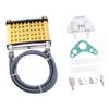 Aluminum Oil Cooler Radiator Heavy Duty Engine Cooling Kit for Motorcycle Pit Bike 50cc 70cc 110cc