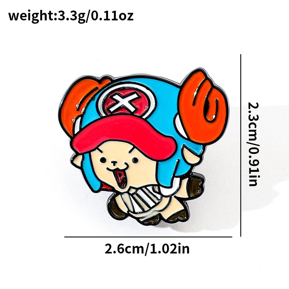 191 Spot ONE PIECE Brooch Riman Metal Badge Luffy Pirates One Piece Pin Accessories