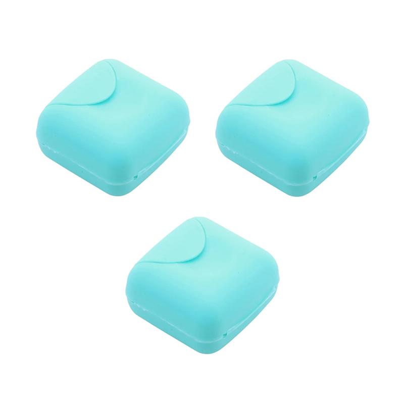 S/L Sizes Portable Travel Soap Box Bathroom Home Plastic Soap Holder Soap-Boxes with Cover Candy Color BXFZH02