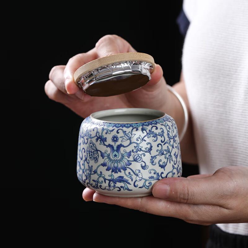 Ru Kiln Intertwined Lotus Ceramic Tea Set