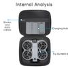 1pc Portable PU Leather Carrying Case For DJI NEO2 Outdoor Portable Crossbody Hard Shell Bag Accessory Box