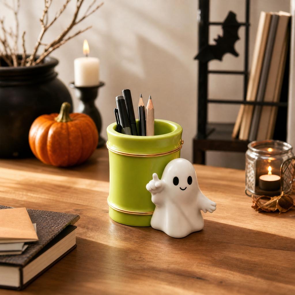 Halloween Pen Holder for Desk - Creative Decor, Holiday Party Supplies