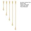 5Pcs Extension Chain Non-fading Double Head Lobster Clasp DIY Jewelry Metal Necklace Extender Chain Links Home Supplies