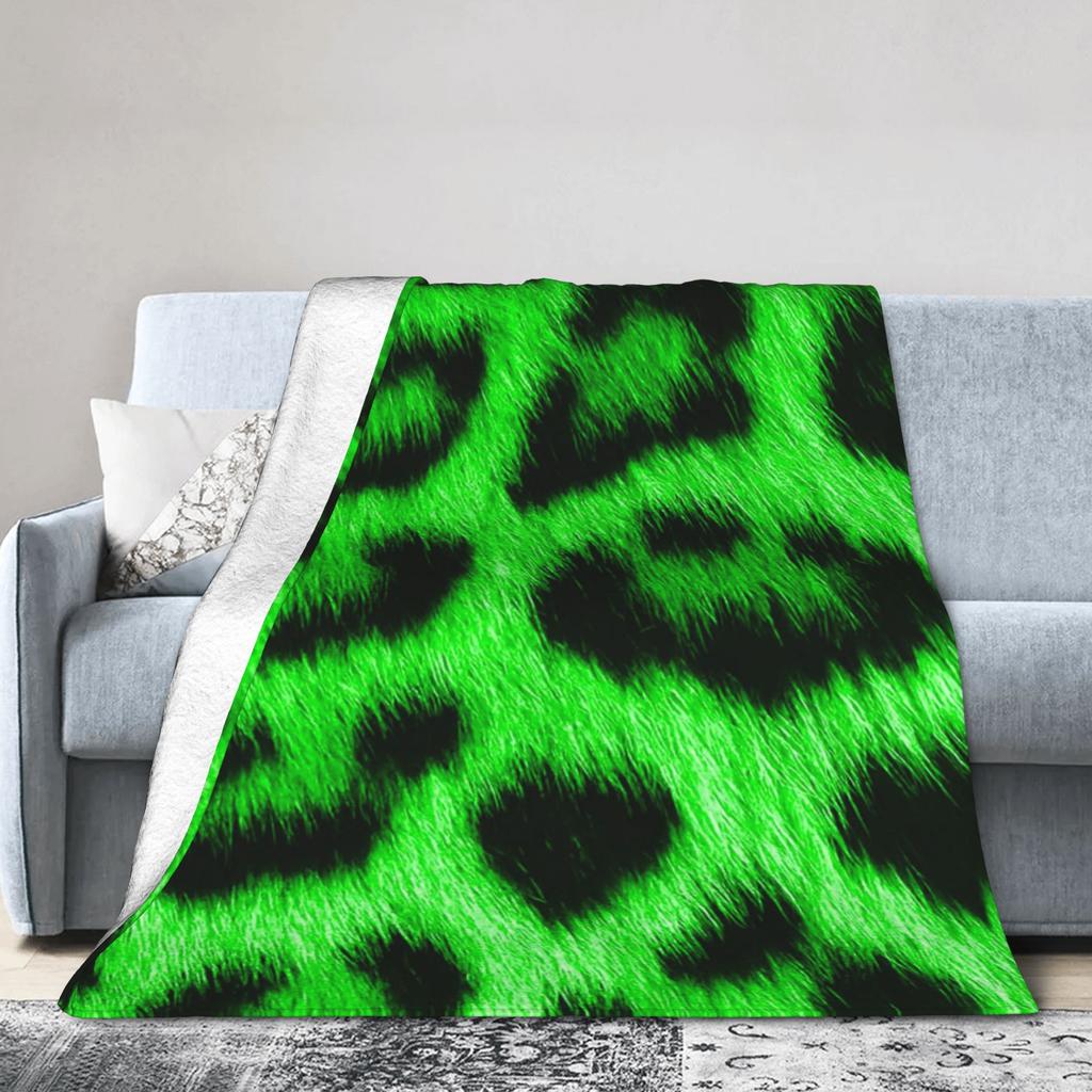 Leopard Texture Blanket Quality Soft  Throw Blanket Autumn Girls Boys Couch Chair Fluffy Bedspread