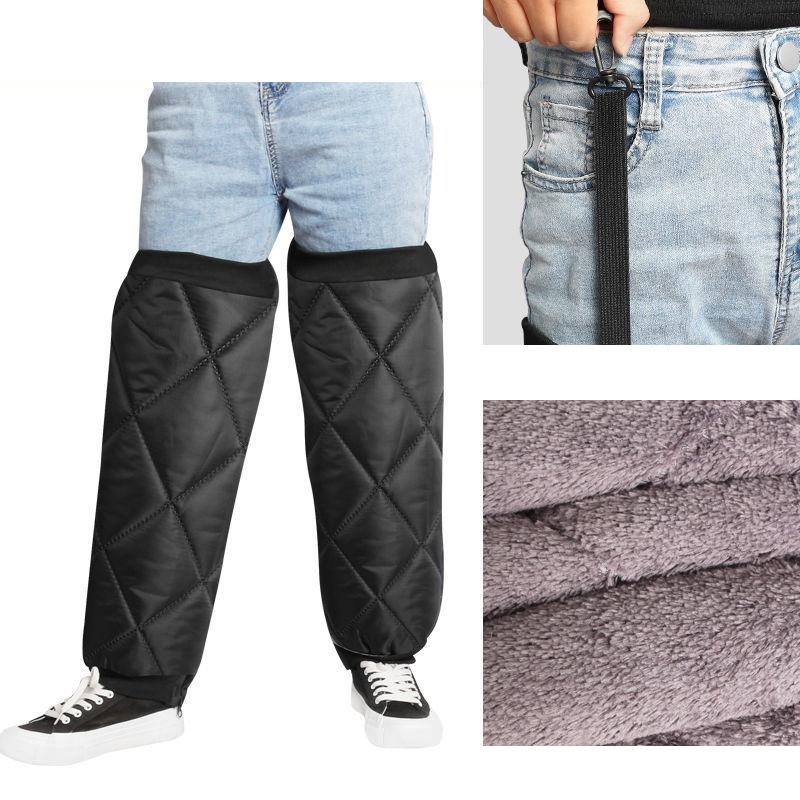 Mangas Cálidas para Piernas Rodilleras Impermeables para Motocicleta Calentador de Piernas con Cremallera Invierno Térmico Rodillera Protectores de Pierna para Motocicleta Rodilleras