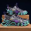Men's shoes large size fly-woven breathable blade couple running shoes men's platform sneakers mesh shoes basketball shoes