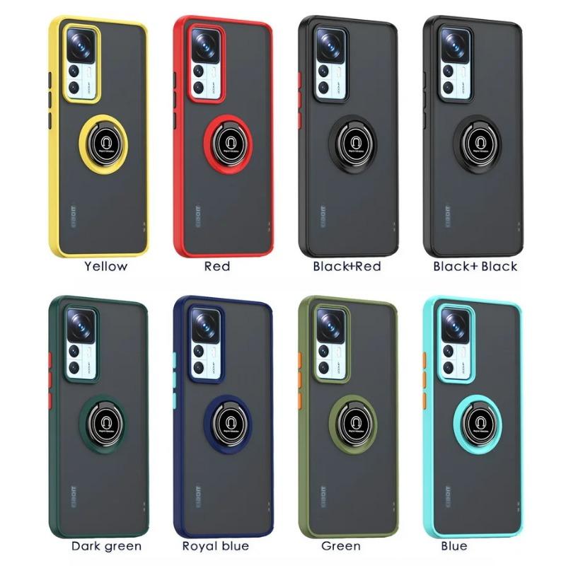 Rotatable bracket Phone case for Xiaomi 12T Pro 12 Lite 12X MIX4 Mi 11T 11 10T Xiaomi A3 9T Finger Ring Car Holder Cover