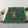 Colorful Tree Of Life Blanket Flannel Blanket Sofa Office Blanket Source