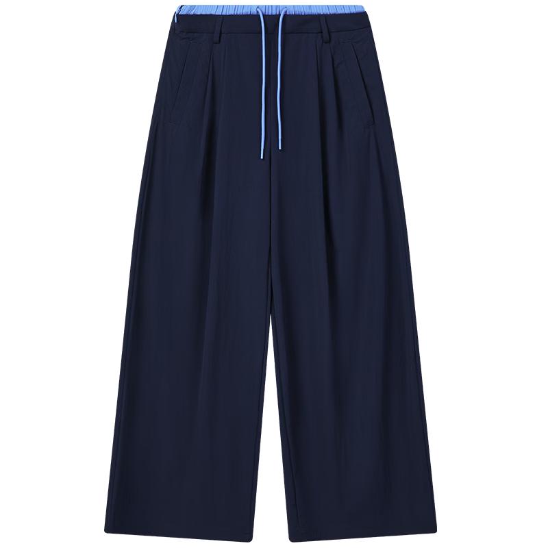 FILA Women s Casual Loose Wide-Leg Pants L