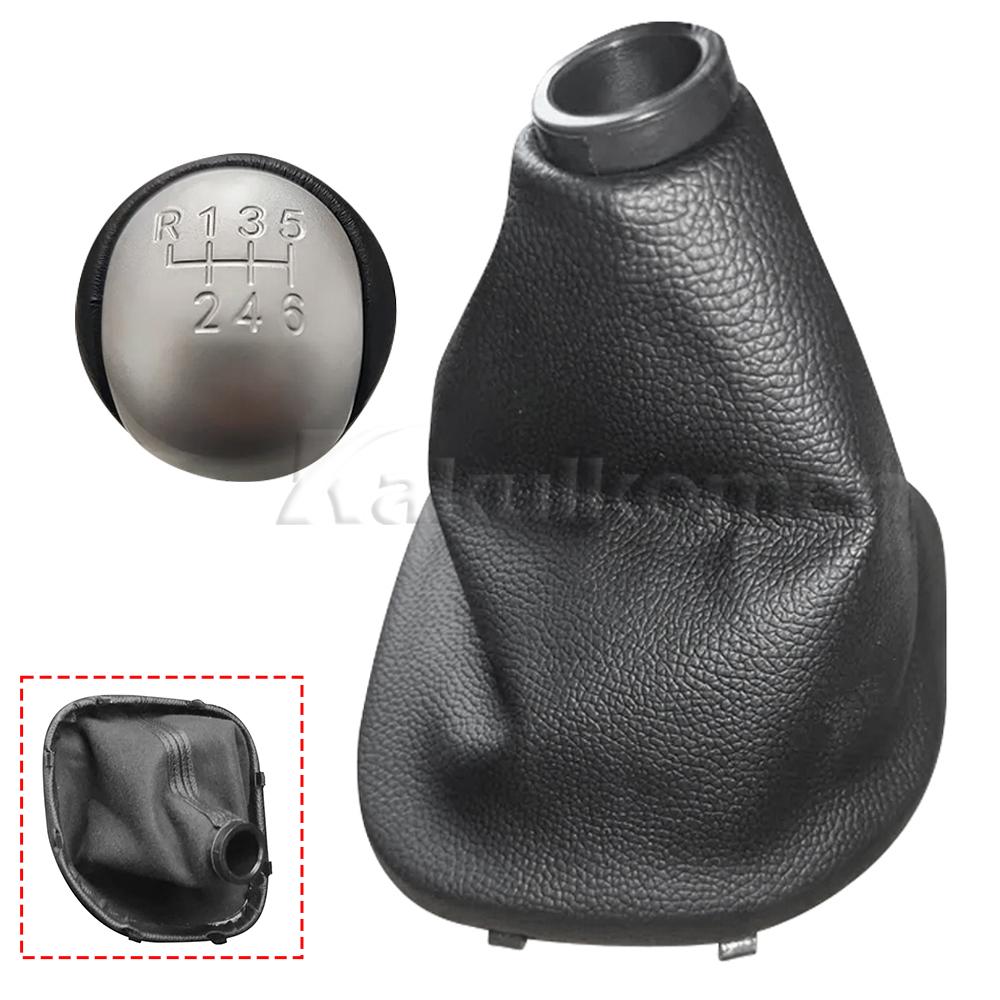 1x Gear Shift Knob Leather Boot Manual For Kia Forte Cerato&Koup 2010 2011 2012 2013 846401M100 84640-1M100 Replace Car Parts