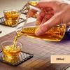Thickened Borosilicate Glass Gongfu Tea Cup Set - Anti-Scald, Transparent, Uniform Divider