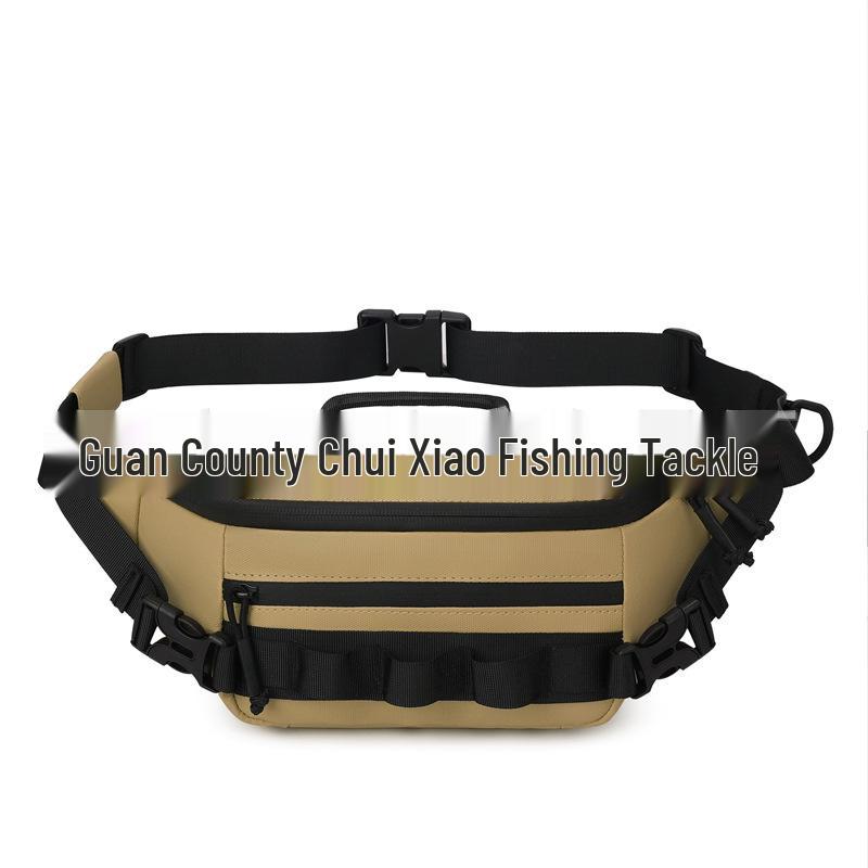 Luya Men's Multifunctional Waterproof Waist Bag for Fishing and Outdoor Travel