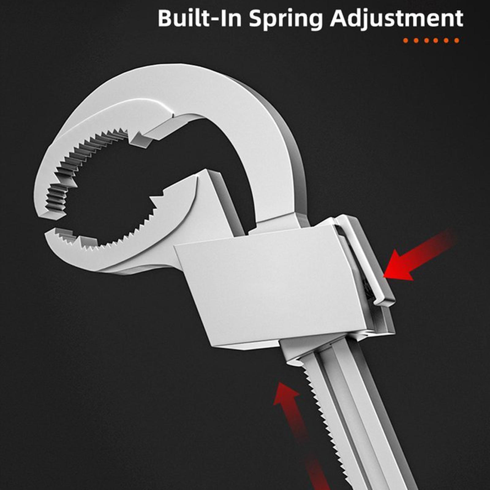 

Универсальный регулируемый двухсторонний гаечный ключ многофункциональный ключ для ванной комнаты инструменты для ремонта и разборки