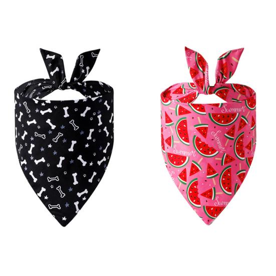 Dog Bandana Fashion Dress-up Accessories Triangle Scarf Printed Bib Collar Cat Puppy