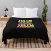 Yes I'm Blacksmith Yes I'm Stronger Than You Design Throw Blanket