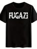 Vintage Rock Band Graphic T-shirt - "FUGAZI" Distressed Print