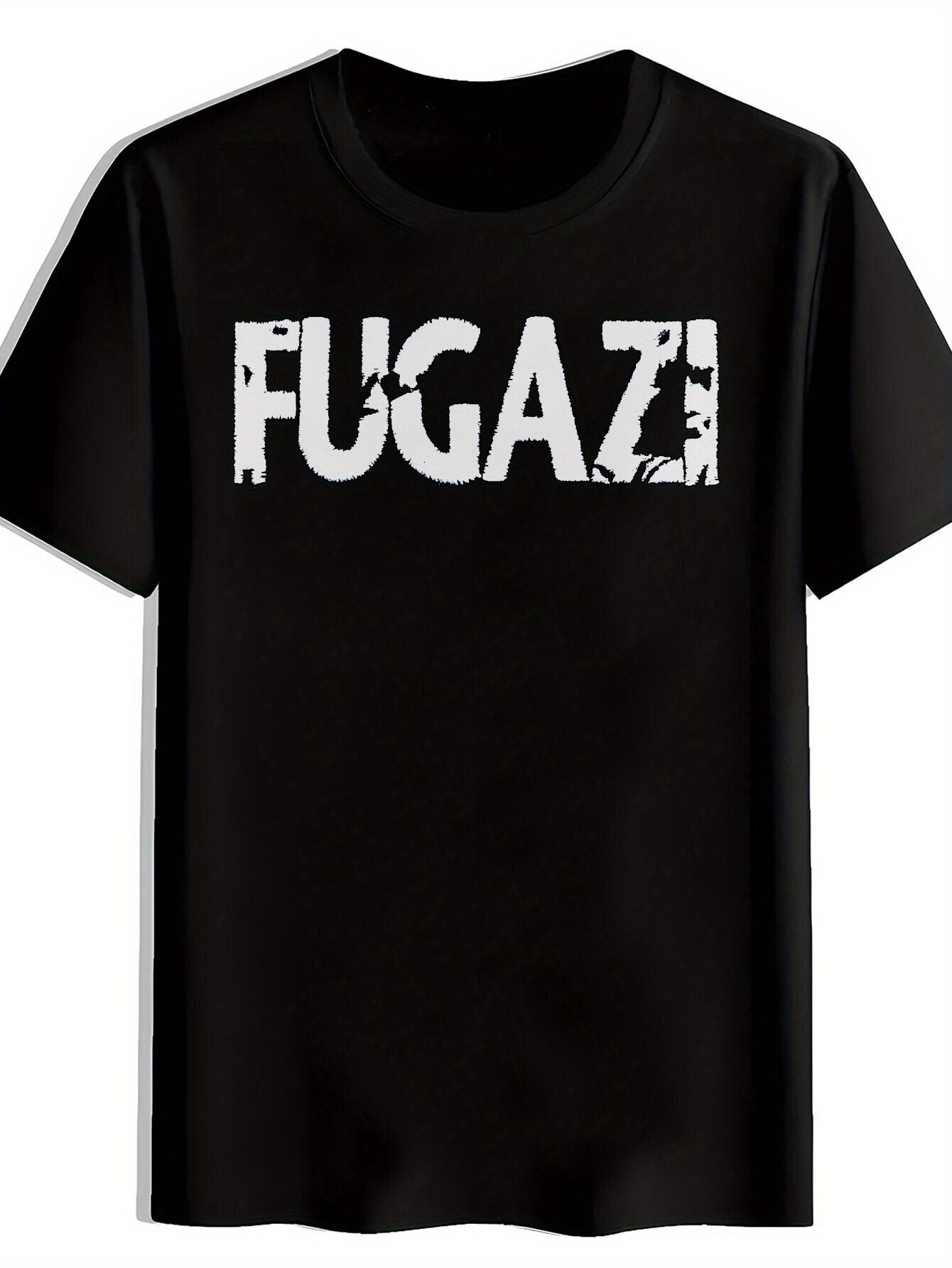 Vintage Rock Band Graphic T-shirt - FUGAZI Distressed Print XXL