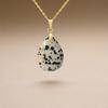 High quality hot selling natural crystal stone water drop pendant necklace jewelry simple fashion necklace merchandise jewelry