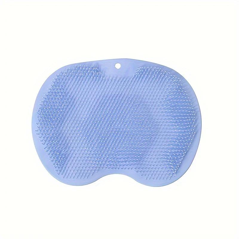 Silikon Badebürste Neue Silikon Badebürste Wandmontiert Rutschfest zum Rücken-Fuß-Schrubben für Faule Fußschrubb-Massagegerät