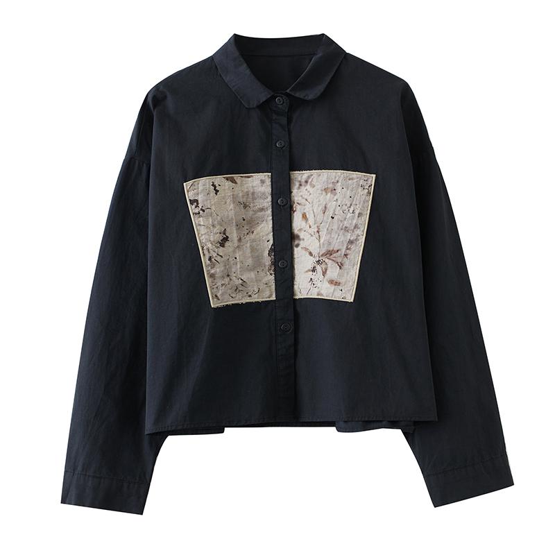 Dimanaf 2025 Plus Size New Spring Blouse Shirt Women Long Sleeve Basic Fashion Tops Tees Loose Solid Tees Patchwork
