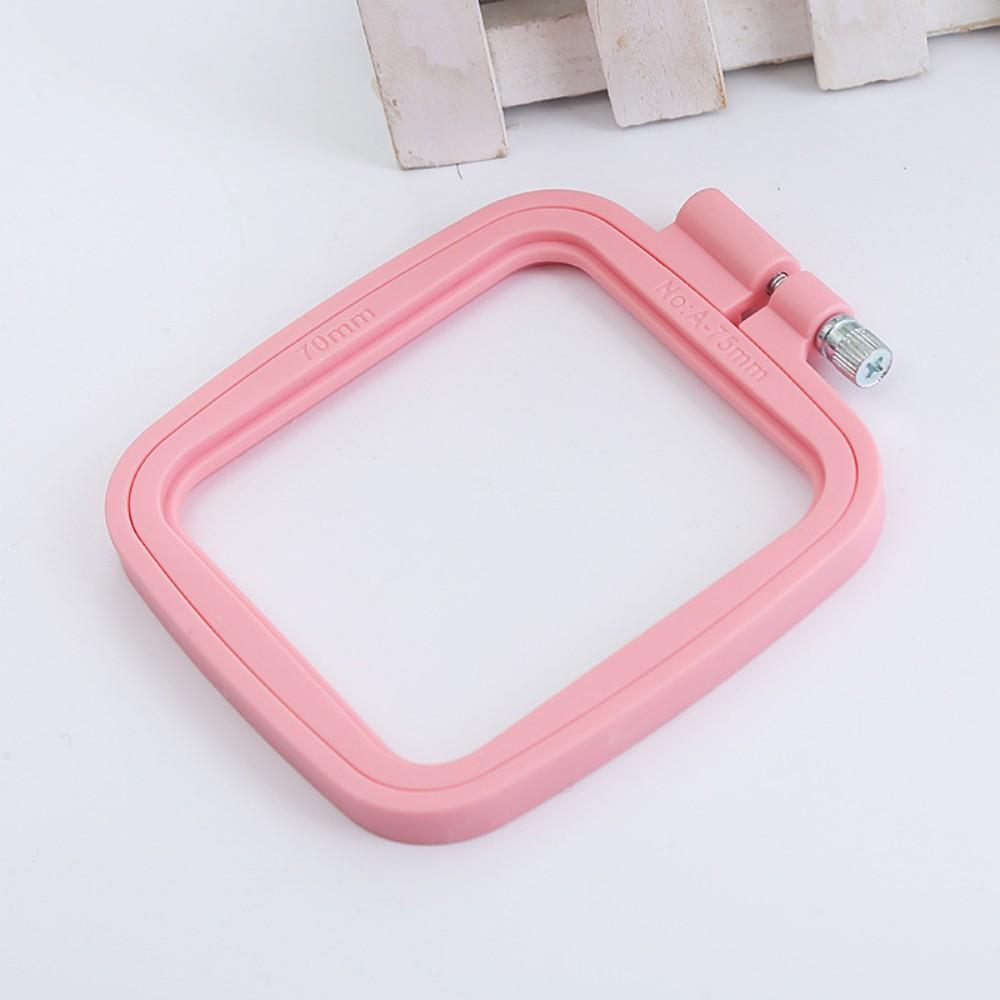 Oval/Square Plastic Embroidery Hoops Frame Color Embroidery Hoop Rings For Household DIY Cross Stitch Sewing Needlecraft Tools