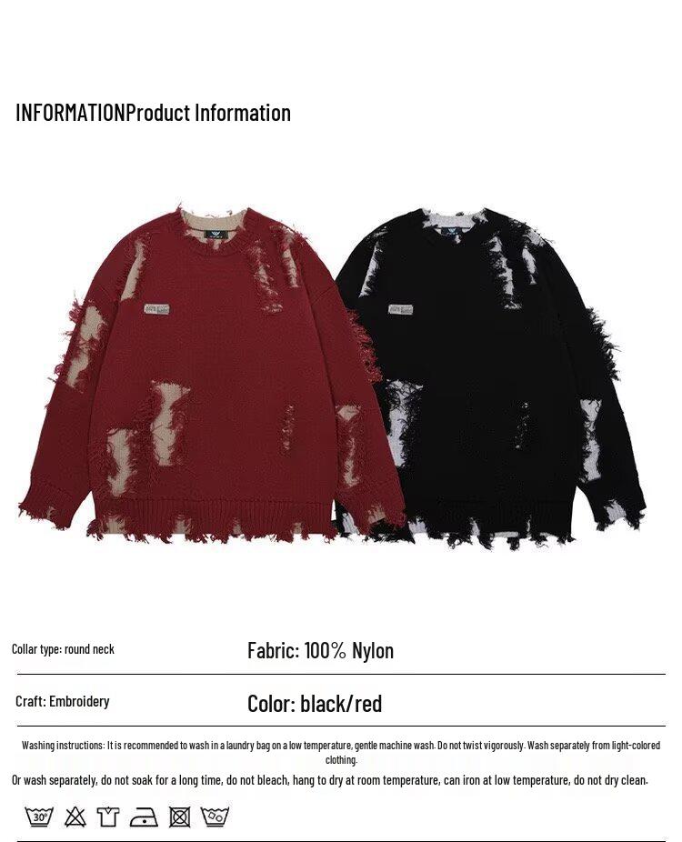 Pánský trendy svetr slim fit s kulatým výstřihem - Podzim/Zima 2024