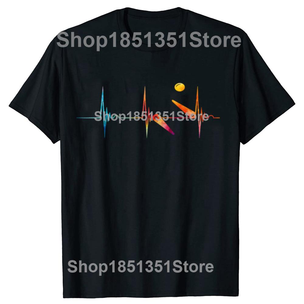 Funny Pinball Heartbeat Pulse Graphic Tshirts Men Womens Fashion Casual Tshirt 100 Cotton Loose Oversized T Shirt