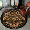 Viking Valknut Tree Life Round Area Rug Carpet Mat for Living Room Bedroom Sofa Playroom Decor Non-slip Floor Mat Dropshipping