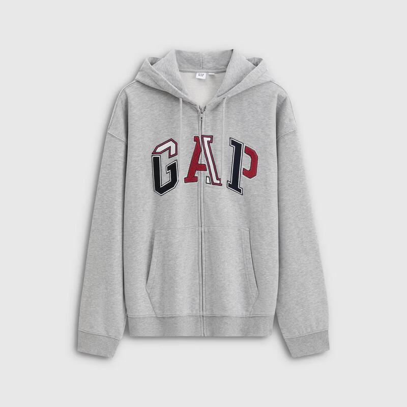 Gap Ανδρικό/Γυναικείο Φούτερ με Κουκούλα Χαλαρής Εφαρμογής, Βαριάς Ποιότητας, με Λογότυπο, Βουρτσισμένο με Άνθρακα