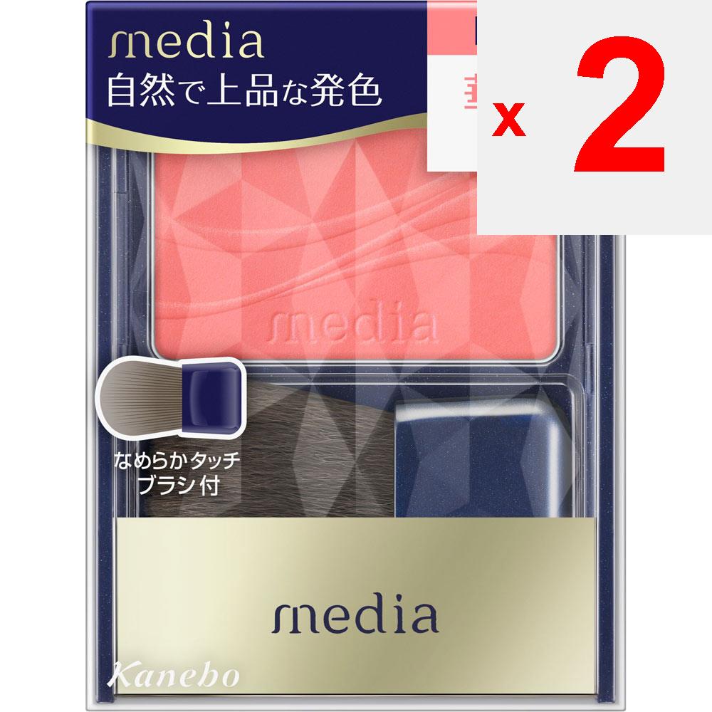 Kanebo Media Bright Up Cheek S RD-01 2.8g Skin Makeup To Use] Apply Blush Color To the Brush and Blend with the Back of Your Hand Before Use. After Ri